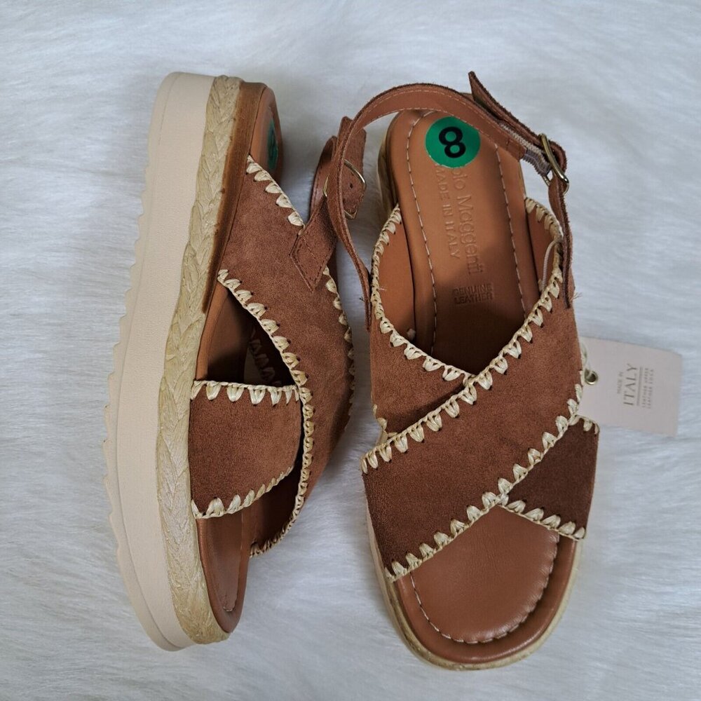 Fabio Maggenti Comfy Plataform Sandals Size 8